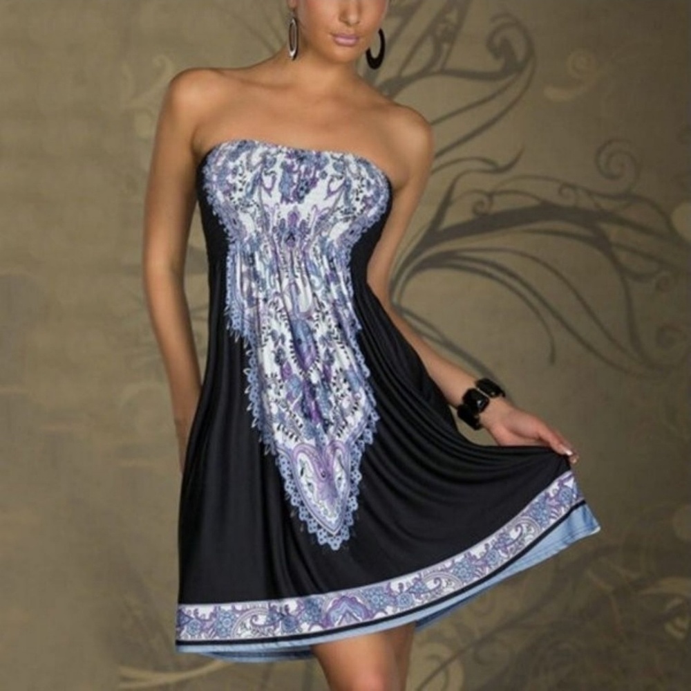 *LAST ONE* Bandeau Strapless Sundress